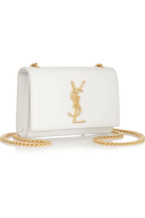 ysl college white|Saint Laurent White Handbags for Women .